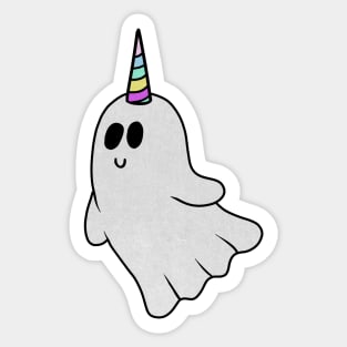 Unicorn Ghost, Cute Halloween Costume Gift Sticker